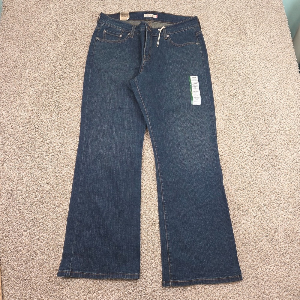 Levi's Women's 512 Jeans 18W Perfectly Shaping Bootcut Dark Wash Denim Pants - Picture 2 of 5